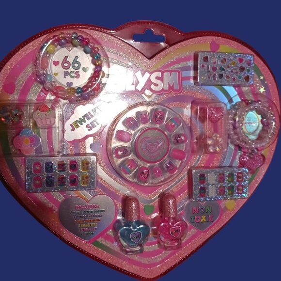 ILysm 66-Piece Non-Toxic Kids Jewelry & Nail Set - Picture 3 of 4